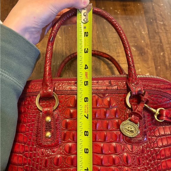 BRAHMIN | Duxbury Satchel in Croc-Embossed Leather - Picture 13 of 13